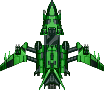 green spaceship