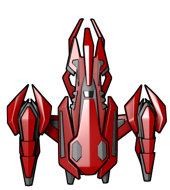 red spaceship